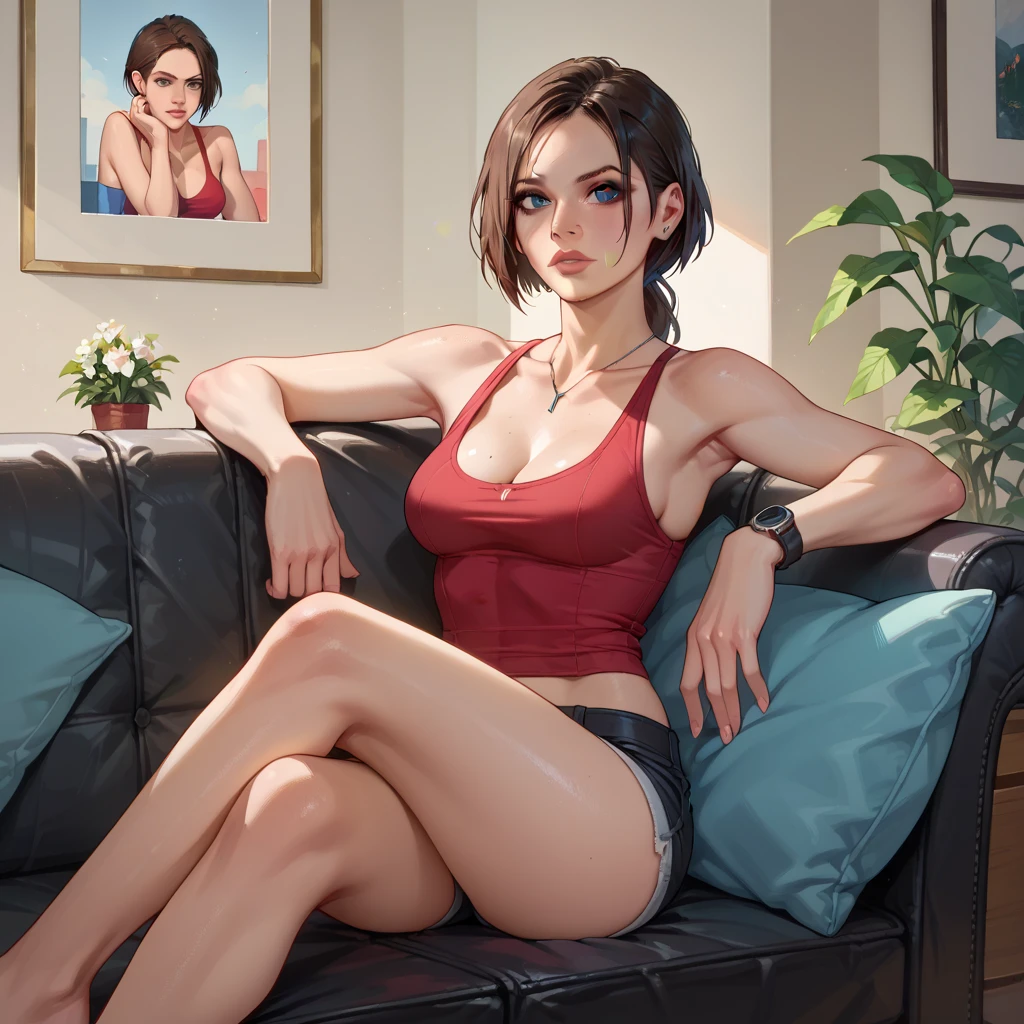 draw ada wong in a t-shirt