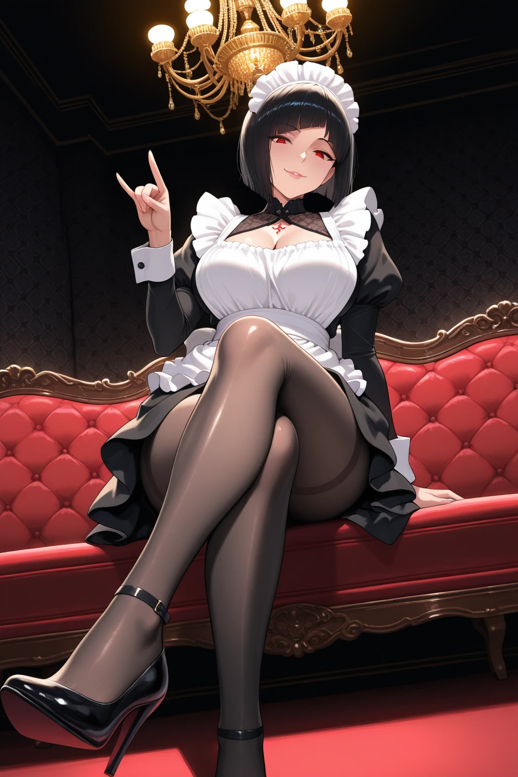 ( Beatiful sexy white socks ) , mature women , sexy 2 woman , black skirt , white panties , bra , big breasts , NSFW , tall legs , smile , ( milf ) , HD , detailed eyes , white hair , sitting , extra horny, horny smile , perfrct body , camera angle from up , ( upskirt ) , ( women extra close to viewer )