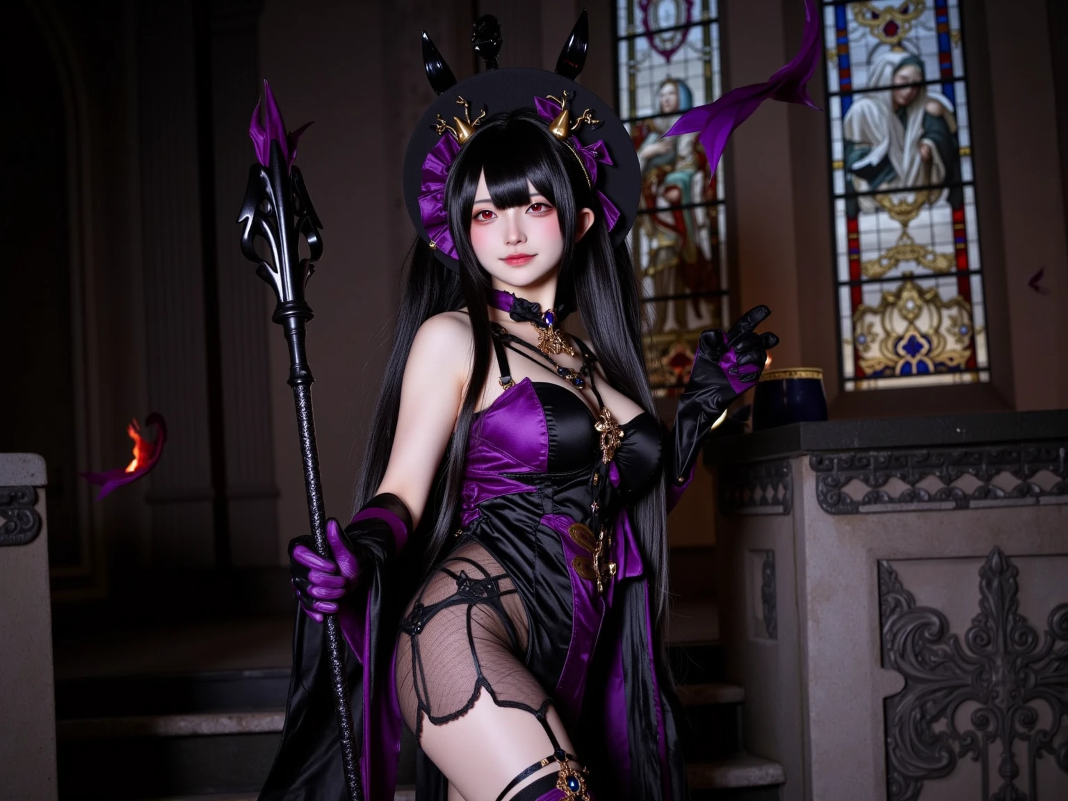 Charming beauties、Evil Female Executive、Night、Move ki、The Darkness、seductiv、brainwashed、remodel、Evil Fall、wicked、darkness、Purple Eyeshadow、black pantyhose、Evil Bride、doress。