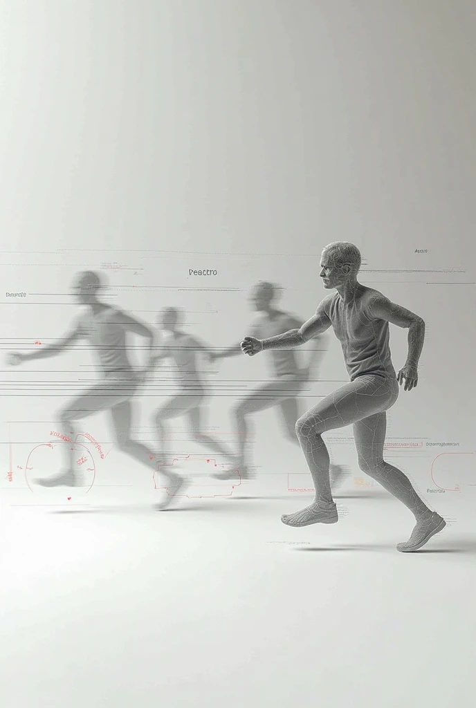 (best qualtiy),(tmasterpiece),4K,of a guy,Short sleeved black T-shirt,brown trousers, dynamic pose realistic, running pose, dynamic moving pose, dynamic pose perspective, mocap, Realistic human movement, dynamic pose and movement, dynamic active running pose, Dynamic Action Pose, dynamic perspective pose, expert light effects on figure, physicality-based render,