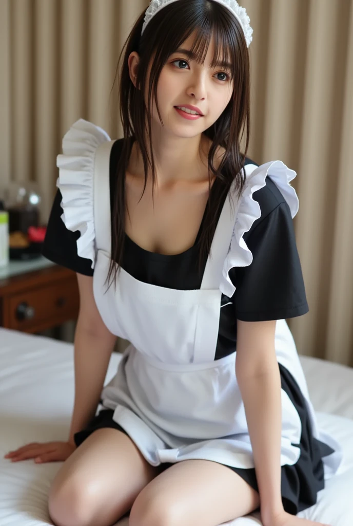 Photos taken by a professional photographer,Live Action,4K、two women wearing Maid clothes, Animated maid riding an early tank, Artorian Pendragon, Fate-like anime style/Stay Night, Fate Grand Order, Maid clothes, Naughty anime style, Azur Lane Characters, Naughty style, Full Body Commission, , Naughty, Maid clothesを着た女の子