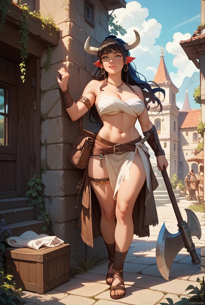 mulher sexy com roupa preta posando com espada e espada na frente de um castelo, extremely detailed Artgerm, Modelo IG | Artgerm, Tiefling, alena aenami and Artgerm, wlop and Artgerm, Alexandra Fomina Artstation, Directed by: Oliver Sin, deviantart artstation cgscosiety, aly fell and Artgerm
