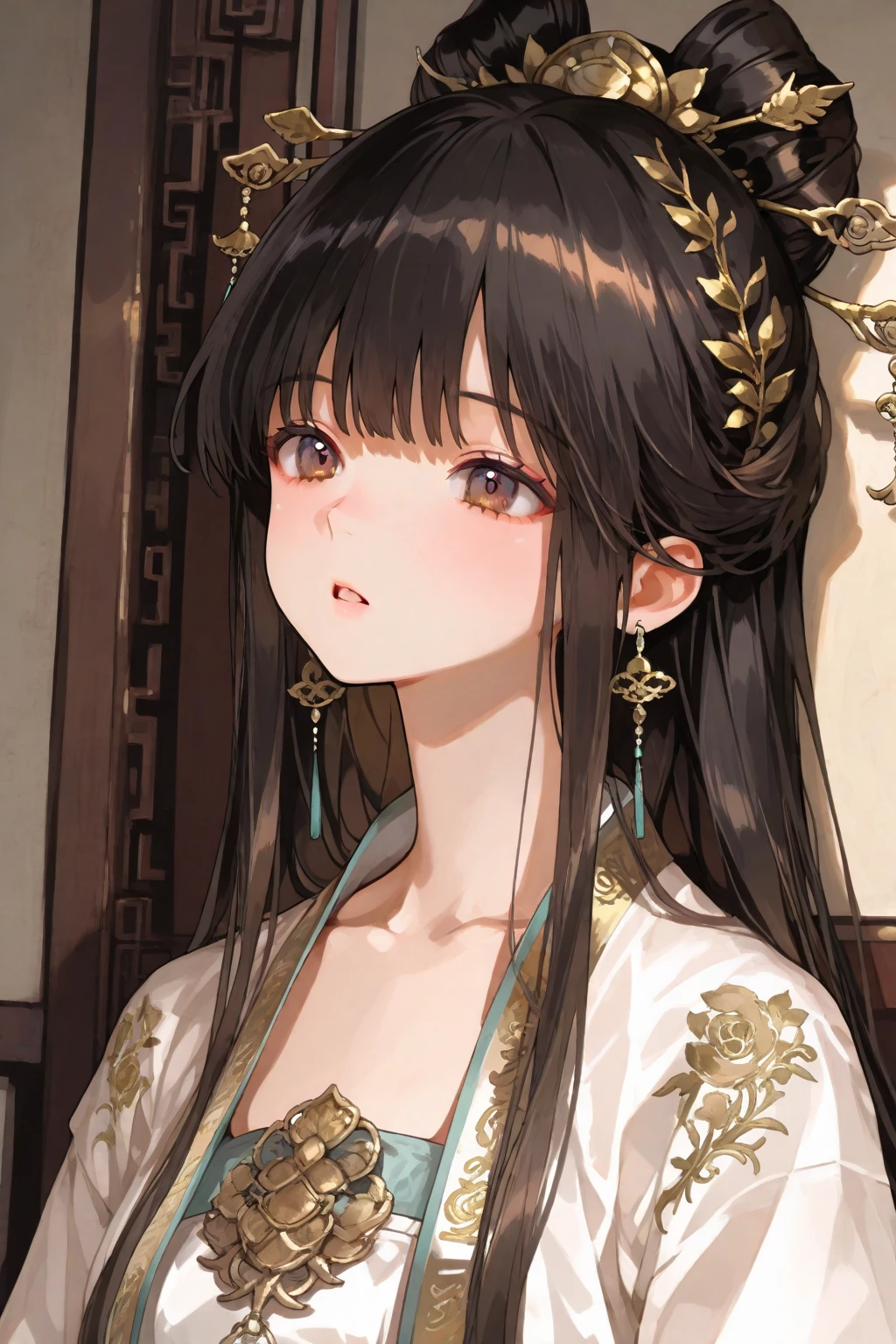 create a girl wearing ao dai