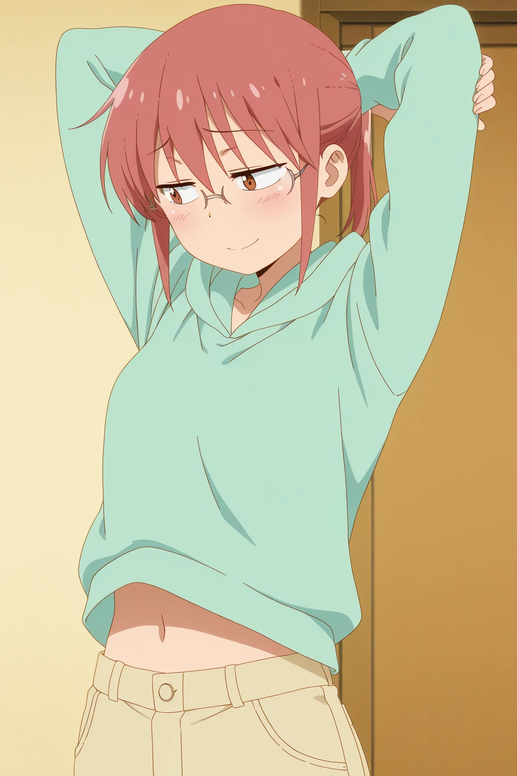 haibaratv,1girl,anime screencap,brown hair,short hair, masterpiece, expensive quality, very_expensive_solve, big_file size, full color,(completely nude:1.2),pussy,niplles,(loli kid),bed room,