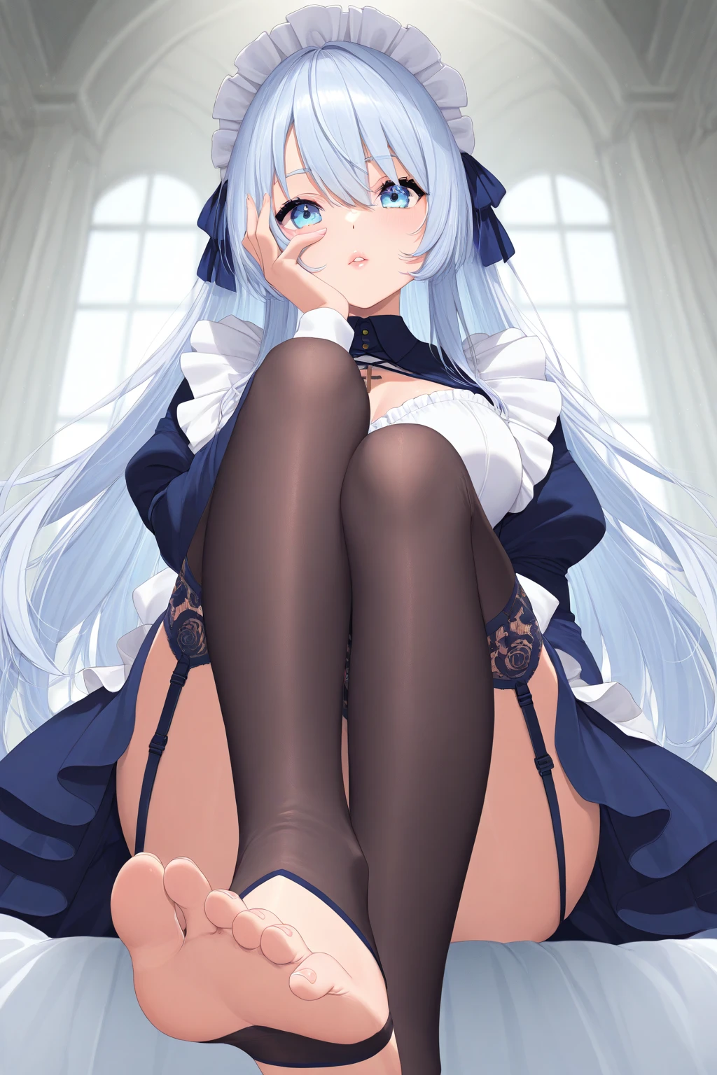 (masterpiece),(Highest quality),(Very detailed),(Best illustrations),(Best Shadow),(Absurd),(Detailed Background),(so beautiful), 16K,(Very detailed),(Best illustrations), 8K,(Absurd),(Detailed Background),(so beautiful)noa-outfit, (Processing wool), Perfect Anatomy, One Girl, alone, , , Grey Hair, Purple eyes, Blunt bangs, , , psychedelic, , One Girl, alone, Big Breasts, Long Hair, , , , empty eyes, blank eyes, , , , Heart-shaped pupils, , shiny skin, Wet, , , Roll your eyes, , The pupils constrict, , , , Open your mouth carelessly, , , , saliva trail , , night , , pink neon, , , hallucination, , Mysterious glow, orgasm, ahegao, rolling eyes, cross-eyed, , , , Arched back, , Foot fetish, , , Dead, Expressionless, arms behind head,