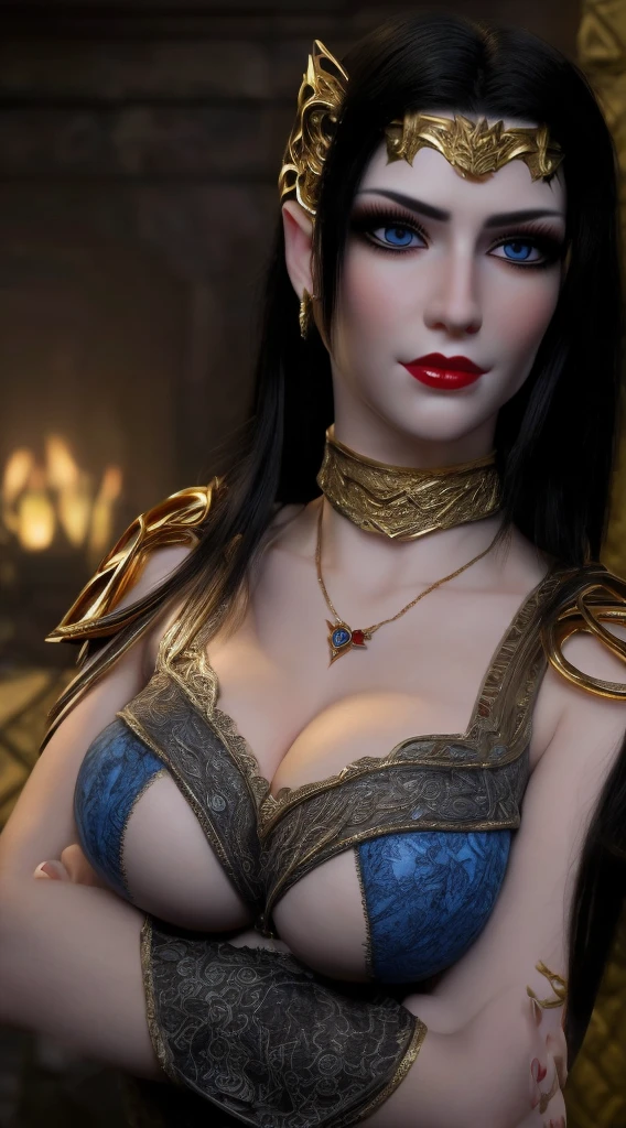(best quality,4k,high-res,masterpiece:1.2),physically-based rendering,ultra-detailed,realistic,vivid colors,sharp focus,studio lighting,HDR,bokeh,Kassandra,Cassandra,Alexios,Greece,ancient Greece,fantasy,action-adventure game,mythology,fierce warrior,assassin,creed,lethal,stealthy,confident,beautiful,dangerous,silent steps,leap of faith,hidden blade,hooded cloak,swirling mist,free-running,weaponry,dual-wielded daggers,intense stare,expression,seductive gaze,piercing eyes,mesmerizing,atlantic blue eyes,long eyelashes,luscious,plump lips,ruby red lips,prominent cheekbones,chiseled jawline,sculpted face,olive skin,bruises,battle scars,tattoos,body art,fit physique,toned muscles,exquisite curves,spellbinding,provocative attire,leather armor,exposed skin,sensual,alluring,steamy,erotic,unpredictability,powerful aura,dark background,shadowy setting,mysterious ambiance,soft candlelight,golden hour,moonlit night,starry sky,ominous moon,omnipotent presence,playful,temptress,deadly charm,legendary figure,heroine,empowered,defiant,mythical beauty,unstoppable force,unforgettable,embodying strength and allure.