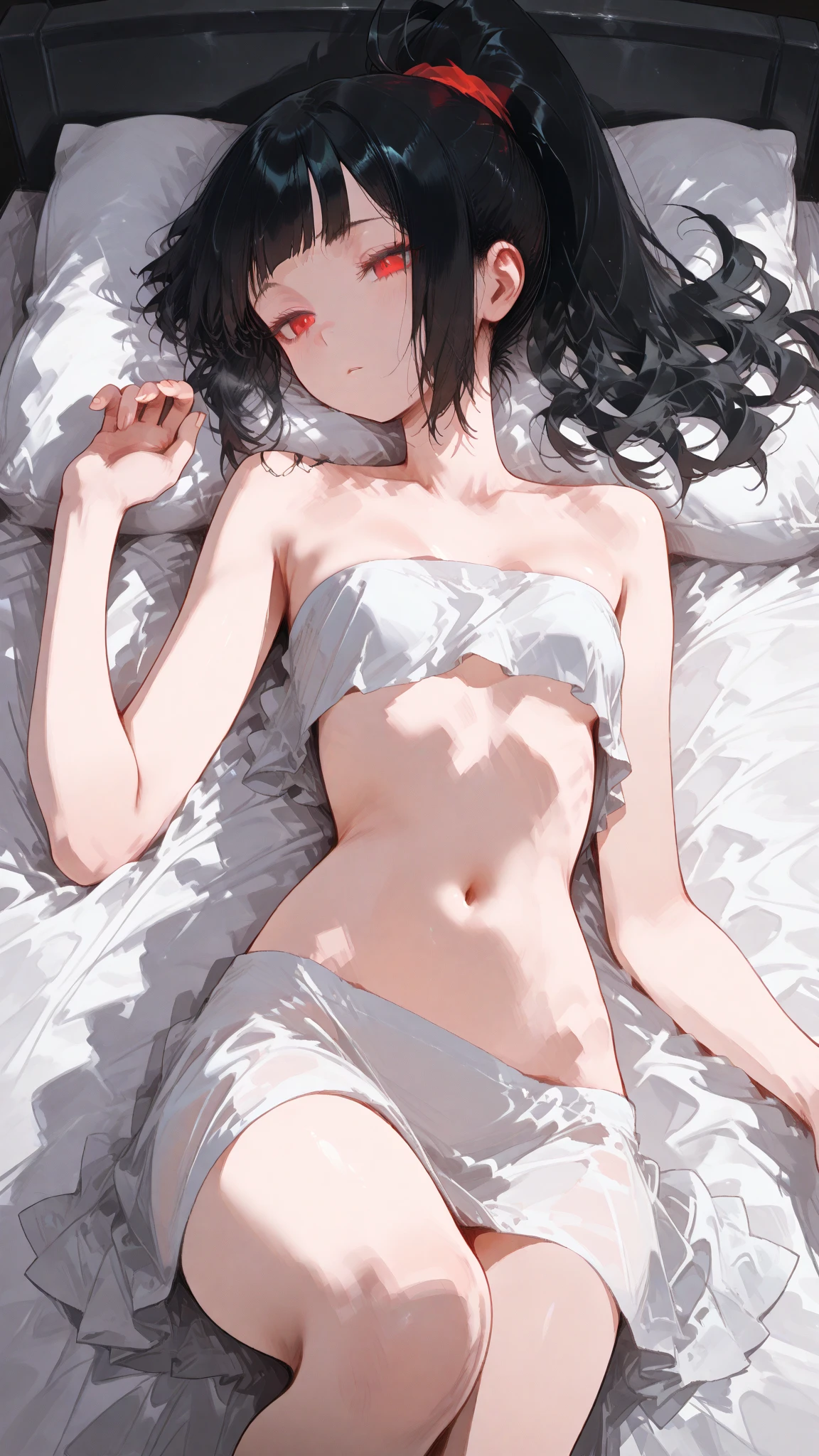 Elementary school girl,11 years old,Completely naked,C cup,spread your legs,sweat dripping,Lie on your back,black hair,smooth short hair,Smooth skin,blush,Soft skin,dripping vaginal secretions,Cloudy fluid dripping from the genitals,a swollen chest,on the bed,A little skinny,Cute Lori,blush,slave