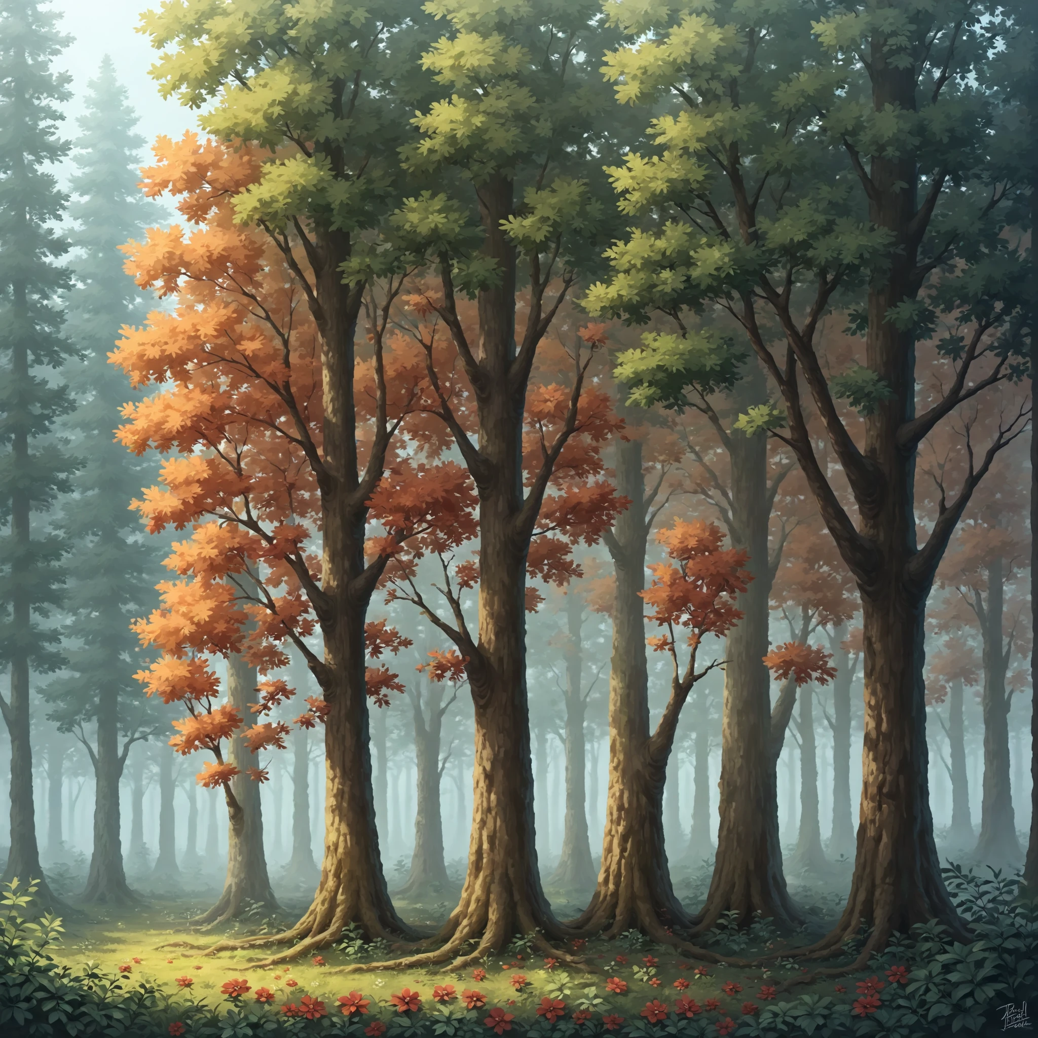 check_9, check_8_up, check_7_up, check_6_up, Source_anime, в стиле  The Secret of Kells, (Thick contour lines, Drawing style), detailed background Trees, Berries ,  flowers, clouds, stream, mountains, trees,  Великолепный ландшафт полянки среди леса с растущими там полевыми цветами и журчащим streamком, highly detailed digital painting. cinematic composition, high resolution ultra HD 8k, highest detail, soft shadows, dramatic lighting. Light falls through the tree crowns illuminating the clearing.
amazing quality. The composition is very rich in details.
