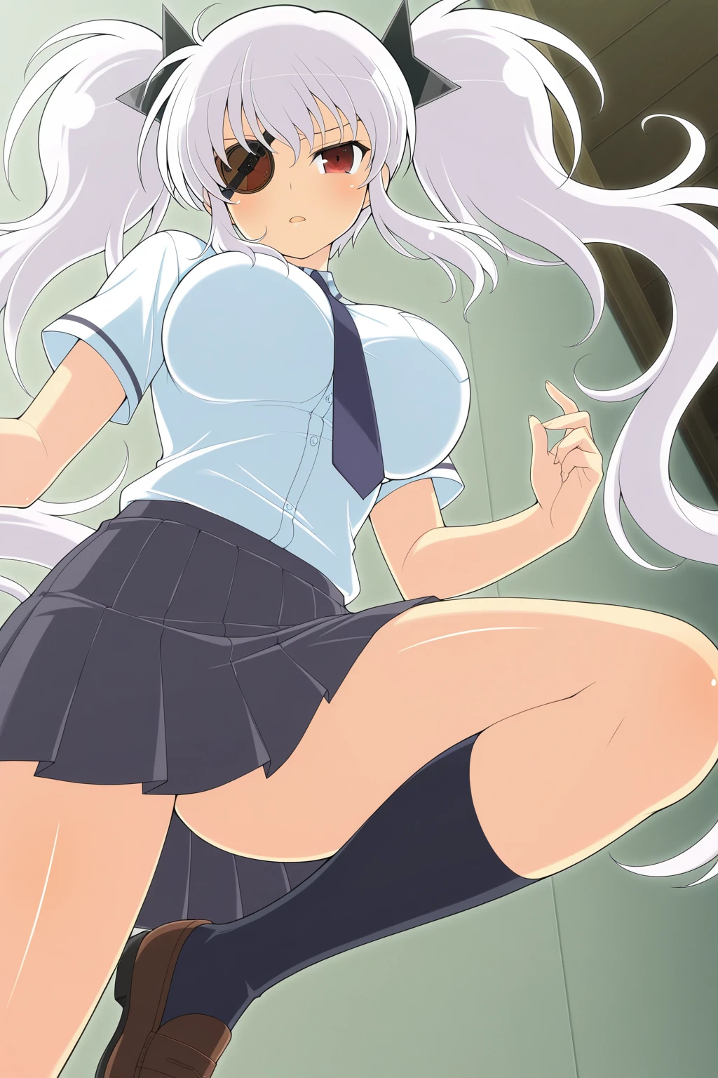 masterpiece, ultra realistic, 32k, extremely detailed CG unity 8k wallpaper, best quality
(masterpiece, best quality, highres, high resolution:1.2), extremely detailed, realistic, intricate details, 1girl, solo, orgasmic facial expression, blush, beautiful face, (wearing gray dress), ((clothes lift)), (armpit) (thick thighs, wide hips), (cinematic lighting, sunlight, volumetric), looking at viewer, facing viewer, from front, cowboy shot, (masterpiece,best quality:1.5), (nsfw:1.3), (much cum on vagina:1.2), (gigantic breasts:1.2), (one arm up), lying spread legs, lay, (vaginal:1.2), hair let down, (mud on body, mud on vagina:1.3), (hanazono shizuma), silver hair, very long hair, bangs, ponytail, green eyes, large breasts, golden eyes
black dress, necktie, schooloutfit1, juliet sleeves, long sleeves
green dress, schooloutfit2, long sleeves, sex, (In a toilet),