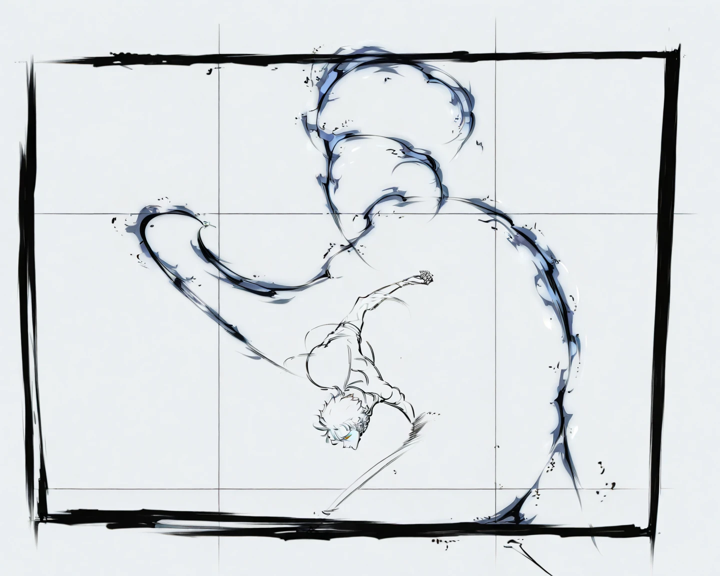 drawing of a man with a hat and a frisbee in his hand, line sketch, gesture draw, pose(arms up + happy), pose study, outline sketch, gesture drawn, pudica pose gesture, distorted pose, jump pose, rough sketch, simple lineart, sketchy artstyle, dancing character, line sketch!!, anime pose, quick sketch
