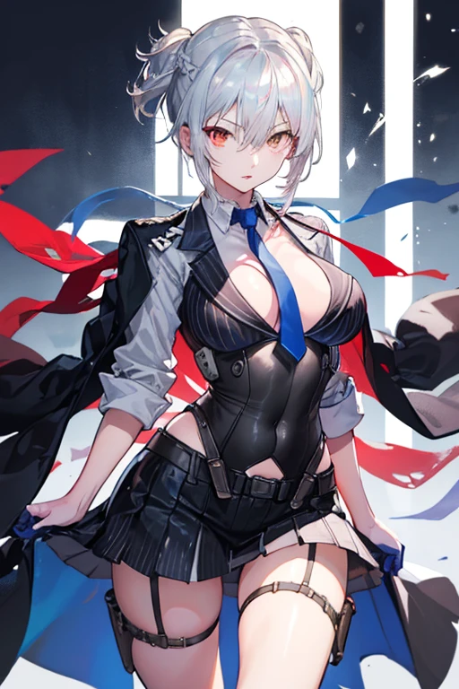 1girl, 18 year old female, Mysterious Heroine X Alter, Fate Grand/Order, anime style, ultra realistic, high detail, sexy pose, sexy, beautiful, exposed skin, slender, skinny, exposed breast, large breast, nipples, exposed nipples, nude, nudity, absurdres, high res, ultrasharp, 8K, UHD, retina, masterpiece, accurate, anatomically correct, perfect anatomy, textured skin, super detail, high details, high quality, award winning, best quality, high res, looking at viewer, detailed eyes, four fingers and one thumb per hand, perfect hands, perfect finger, two arms only, no clothes, revealing, platinum blonde hair, yellow eyes