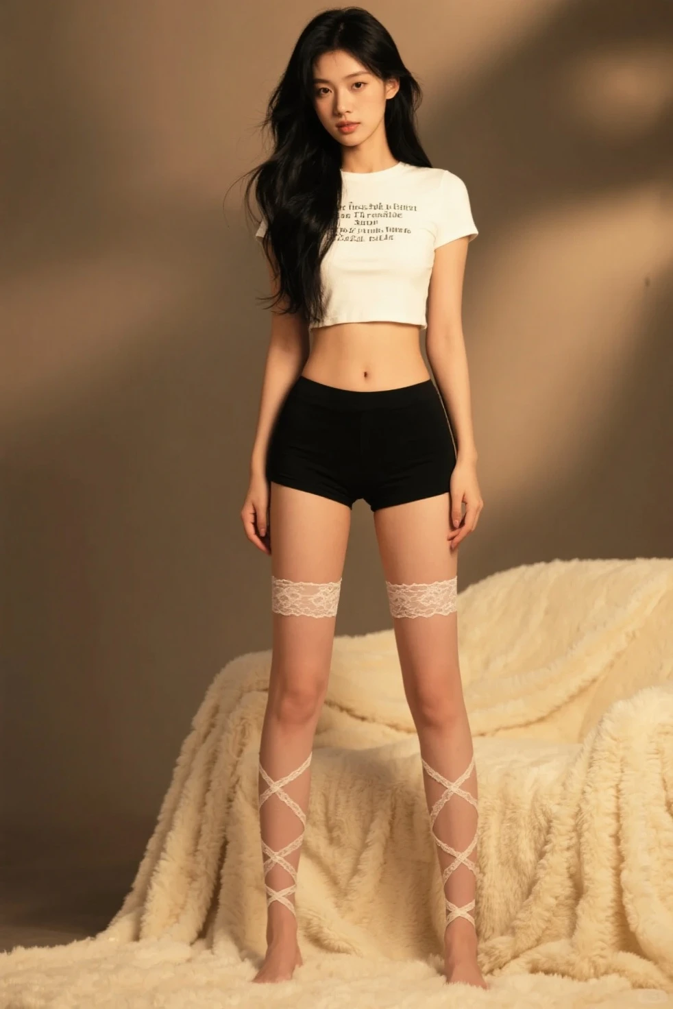best quality, face focus, soft light, ultra high res, (photorealistic:1.4), RAW photo,
1 russian girl, solo, cute, (pupil, lights in the eyes), detailed beautiful face, (small chest),(high resolution detail of human skin texture),
(long hair),
indoor,
Damask Shirt Dress,
(portrait), empty room background, perfect body, thin body, swimsuit, braids