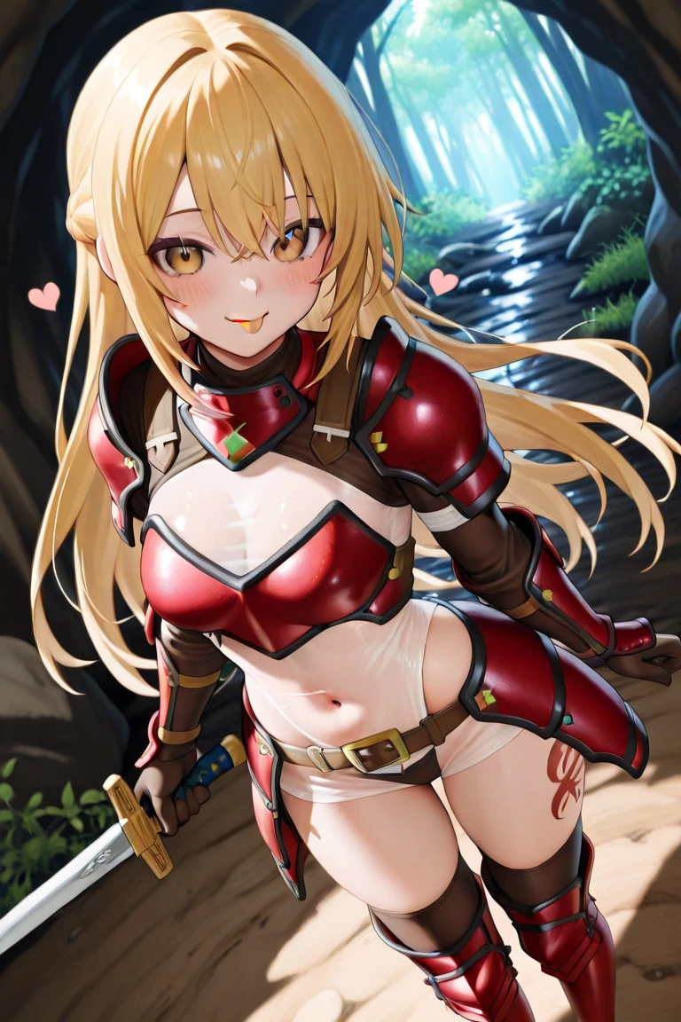 Armored, safada, nu, spread legs, spread pussy, cum, lingua para fora, ahegao