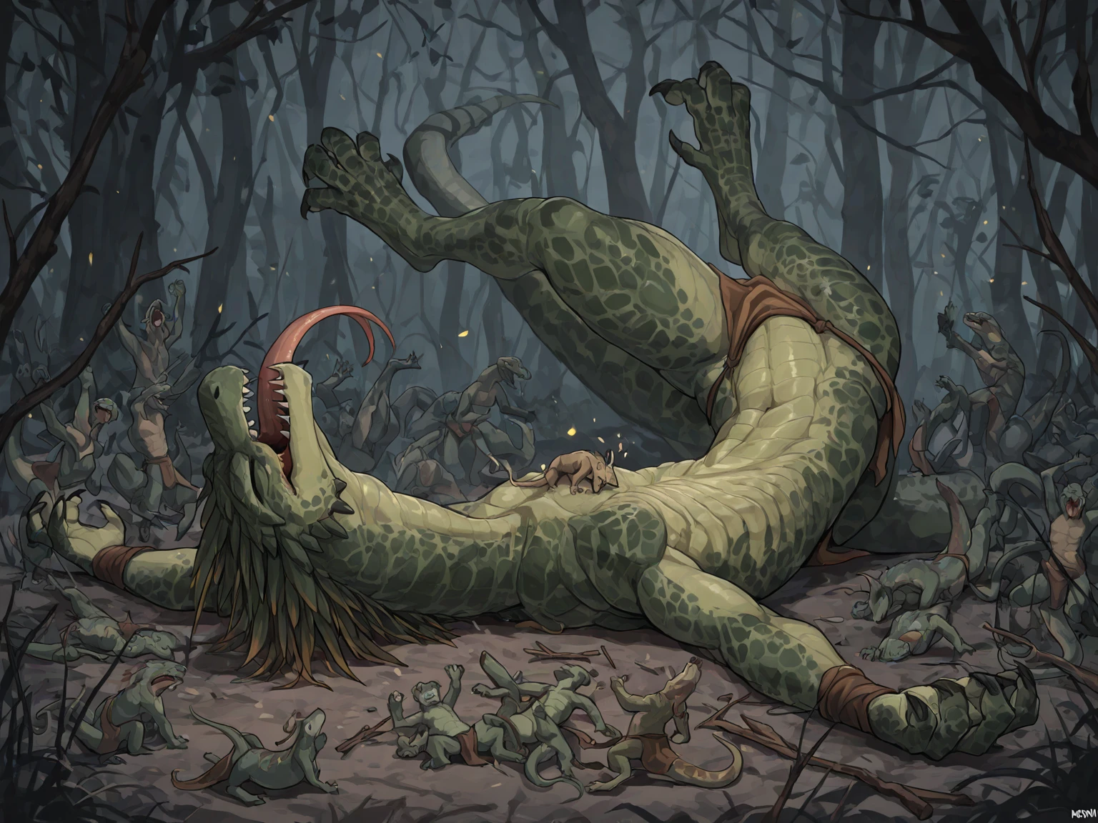 ((((A very obese emerald-colored dragon, dragon facing backwards, Emerald scales, feral, on all fours, tail up, excessive urine)))), Wild ferocious dragon, Spiky scales all over the body, A glittering silver mane, Very short legs, Screaming facial expression, Roaring dragon face, Backward body, Reptile Eyes, Longitudinal pupils, A body covered with a lot of fat, Abnormally obese head, A lot of fat on the neck, A belly so obese it covers the ground, Fat gap, Abdomen swollen enough to touch the ground, A huge, mountain-like swollen abdomen, Abnormally fat arms, Overweight and flabby legs, A body that seems to be crushed by a huge abdomen, A body that fills the screen, Rubble background, All fours pose, Wet scales all over the body, Soaking wet, ((((feral, rear view, duo, doggystyle, anal penetration, from behind, standing, hyper penis, perching position, anal urine, excessive feces, excessive cum, messy, human))))