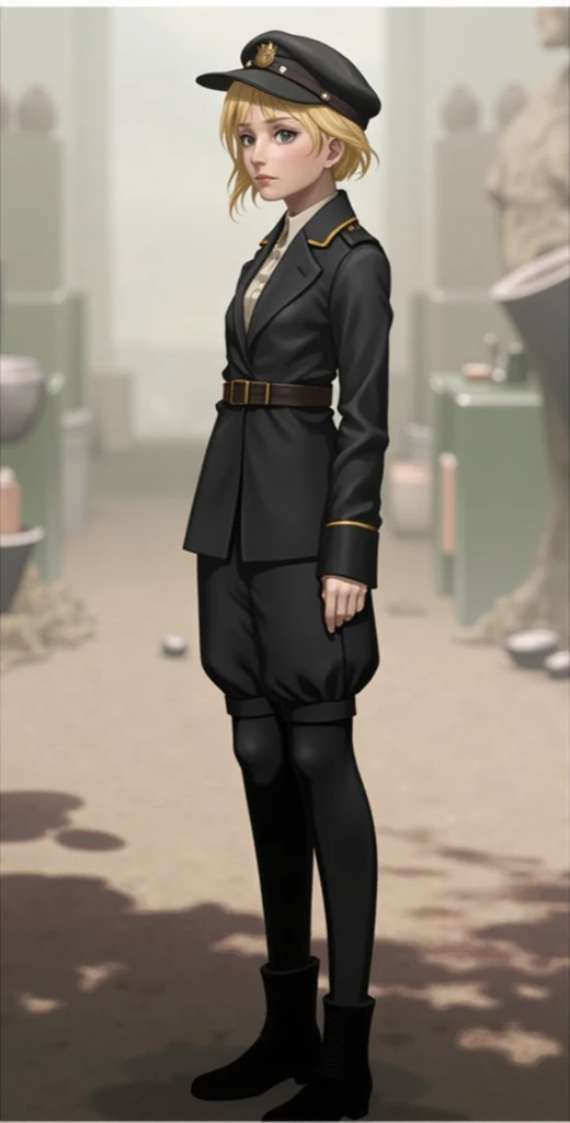 8k.4k,((Best quality, masterpiece, ultra high resolution)),((full body)), by pixelsketcher, <lora:Olivia:0.8>,Olivia, black hair, dress, hair bow, bow,white pantyhose, short hair,mary janes, brown eyes,( green dress),yellow eyes,long sleeves, green bow,( fur collar),human, ((black gloves,fingerless gloves)) ,action pose, angry,fist