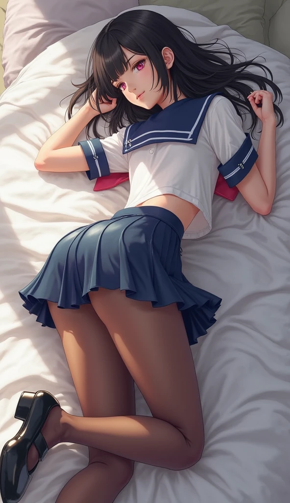 very high definition,very realistic, 8ｋimage quality, european junior high and high school girls, Beautiful girl with her back turned, put one hand on the floor, blonde, Butt is the main character, back view,  short hair, small breasts, beautiful feet, slimming,  the whole body is very wet, open your mouth as wide as possible, stick out tongue,   expression of dislike, Are crying, hair is very messy,  the whole body is wet, wearing a sailor suit, Wearing a skirt, Her skirt is flipped up and her white underwear is clearly visible., My underwear is a little curled up,  underwear is very transparent,  all clothes are wet, The sailor suit is see-through,  european castle rooftop,   moonlight shines into the darkness,