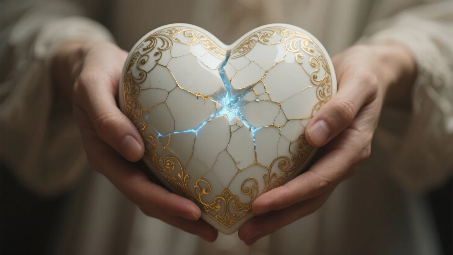 A hardened human heart side by side with a representation of God, biblical, imagem realista 8k