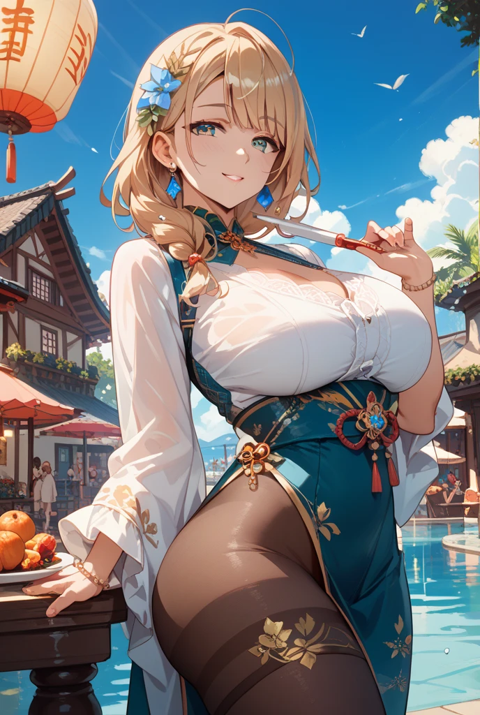 best qualtiy，tmasterpiece，超高分辨率，（fidelity：1.4），RAW photogr，1girl，Transparent off-the-shoulder，cinmatic lighting，huge tit，beauitful face，with her mouth open，Tongue stock，saliva，Black pantyhose, Moisturizes skin, a beauty girl，full bodyesbian，xiuxian，architecture，the golden ratio，Super detailed face， A detailed eye, 二重まぶた，Fantastical Atmosphere、Charisma spells、Witch duties、Wavy blonde，punk girl，cleanness