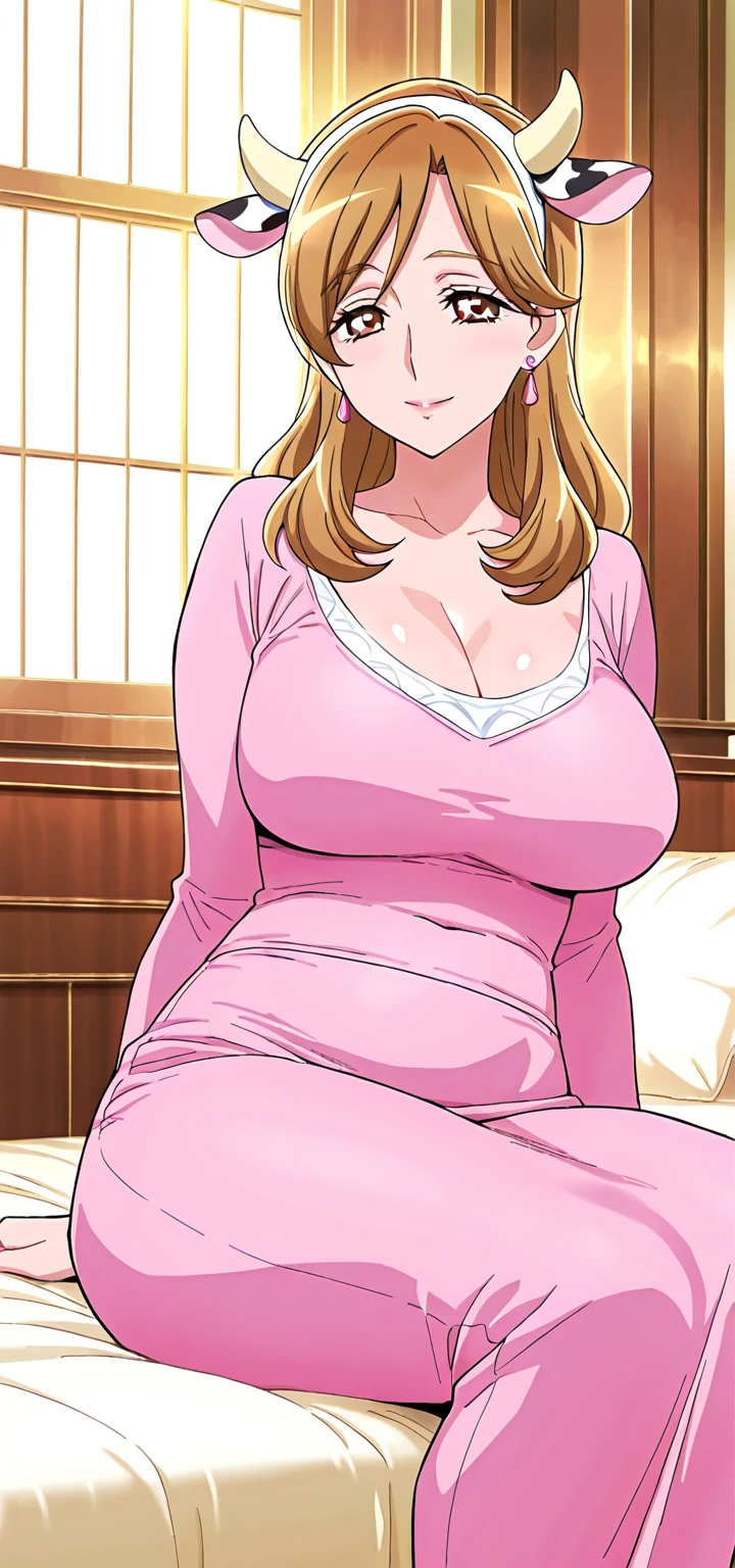 (masterpiece, highest quality: 1.2), Super detailed, Highest detail, Virgin-killing sweater、Mature Woman、Big Breasts、Big Butt、Cleavage-flashing bitch、smile、Lewd、transformation、Bitch who wants to have sex quickly　Hotel room、I want to take your virginity　Lewd face　self-introduction　Adult video shoot　I want to be raped　Pink leopard print　Bold Pose　Entertainment　Playmate　Call Girl　高級Entertainment店　Magazine Cover　Heart mark on nipple　Half naked　Her bikini flipped up, exposing her breasts　are poroli