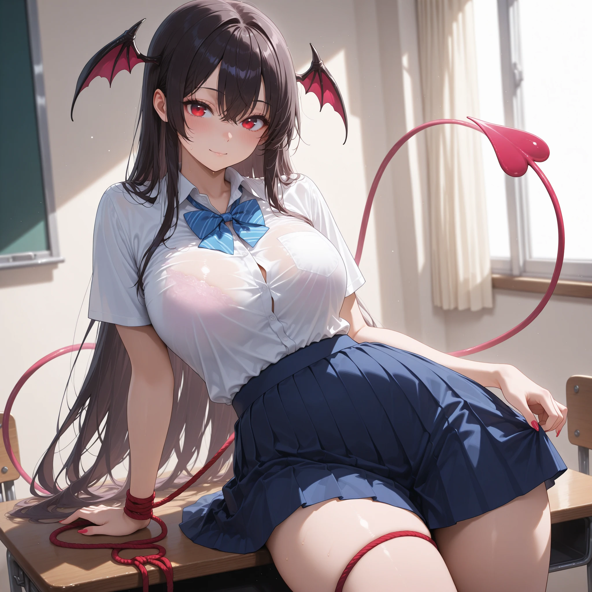 azki_(hololive), 1girl, solo, multicolored hair, pink hair, purple eyes, black hair, hair between eyes, white dress, brown dress, brown jacket, jewelry, long sleeves, x hair ornament, bangs, bracelet, long hair, streaked hair, hairclip, large breasts,,,,(masterpiece),(best quality),(ultra-detailed),(best illustration),(best shadow),(absurdres),(very aesthetic),(detailed background),,in narrow factory,dim lighting,under lighting,,,sitting on machine chair,,in heat,horny,heavy breath,,head-mounted display,,,BrnWshM,sex machine, vaginal object insertion, bondage, stationary restraints, mind control, pussy juice,, bdsm,saliva, blush,lactation, forced orgasm, sex toy,pussy juice,barcode tattoo, cable, glowing, electricity, trembling,( milking machine:1.5), heavy breathing,many tube,arms behind back,peeing,,knees up,weakness,expressionless,(breast cut out:1.3),grin,(spread legs,from below:1.5),