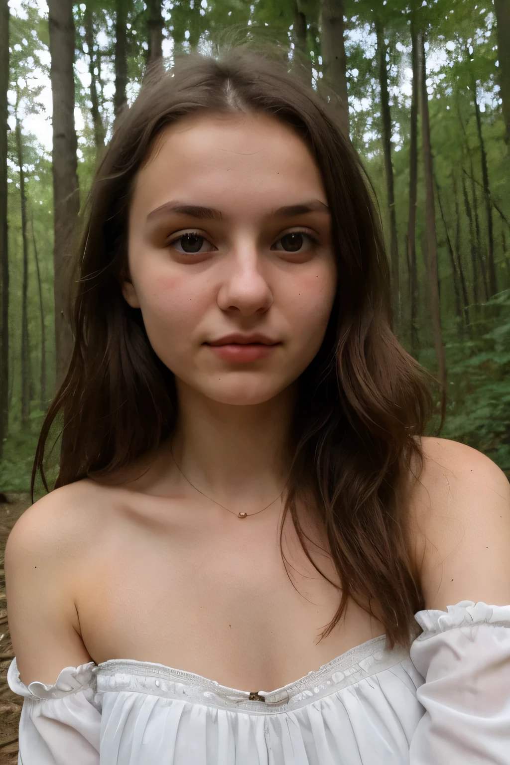 Symmetrical, High Detail RAW Color Photo Professional Photo, [:( High Detail Face: 1.2): 0.1], chloe grace mortez 18 year old female model, pores, real skin, large breast focus, shining eyes, looking at the audience, lens flare, shadow, bloom, natural lighting, hard focus, film grain, photographed with a Sony a9 II Mirrorless Camera, realistic, post-processing, maximum detail, beautiful thin blonde teen, large breasts