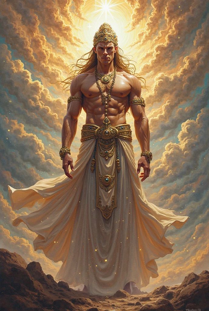 a handsome god who has the power of creation
