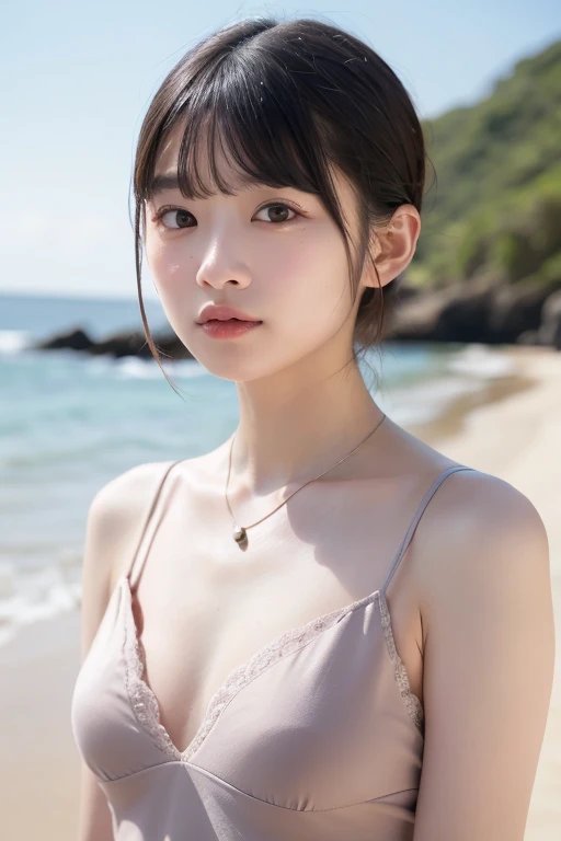 Best quality,raw photo , 19 years old Japanese female idol, from above ,
selfie,lying on Ground,off-the-shoulder top,Short hair, bowl cut ,cute face ,edgy,droop ,murky water , overflowing ,wet ,selfie, on the beach, rain,night,