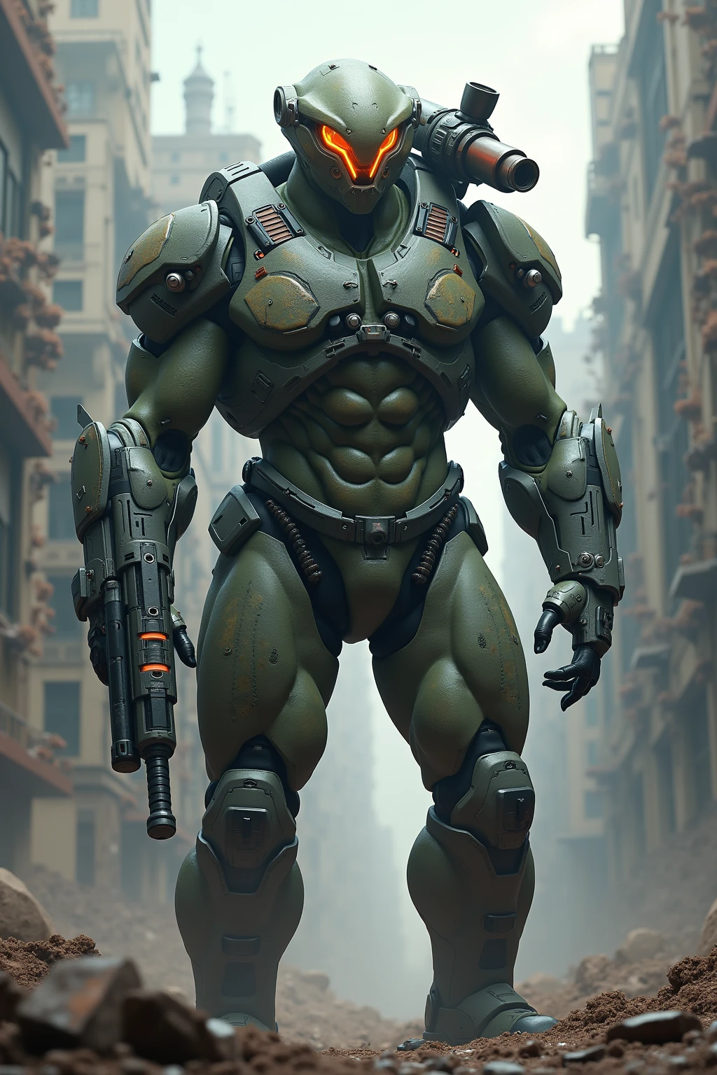 best quality, masterpiece, helmetless_doomguy <lora:Helmetless_Doomguy-15:0.85>