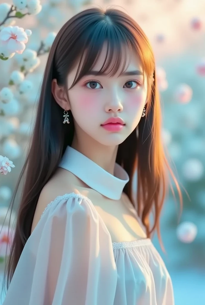 (ExtremelyDetailed ((Personification as a LittleGirl of (" Miwako Kakehi ")))) DelicateClothing Textures. High-level UltraDetailed Wallpaper, (8K TopQuality Masterpiece of CommercialPhoto), PerfectLighting, Absurd MysticSight Tyndall Effect Scattering (StudioGray background with (Overflowing oodles RainbowColor (Starry Particles BokeH))), (Assfocus RoundlyButts) (  SFW)  BREAK  (Acutance:0.88) (NOGIZAKA FaceVariations) Extremely Detailed KAWAII face, Childish PerfectAnatomy, CaptivatingGaze ReflectiveEyes with (SparklingHighlights:1.28), DoubleEyelids with (Delicate VoluminousLong Eyelashes:0.88), GlossyRED Lips with BeautifulDetails, PUNIPUNI RosyCheeks, Radiant PearlSkin with clear transparency, Glowing DowneyHair, { (Dynamic Joyful expressions LifeLike Rendering:1.4) | (:d) } . (large eyes:-1) . 