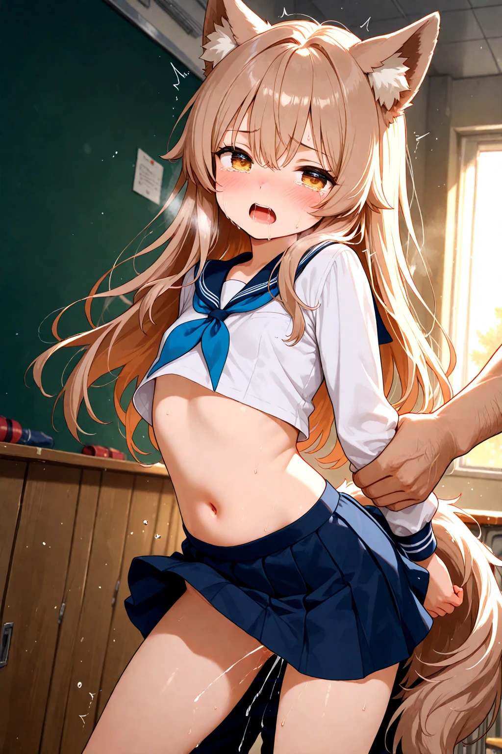 Kuroko Shirai, (Tokiwadai Junior High School Uniforms:1.5), Twin tails, (masterpiece, Absurd quality, Highest quality, Official Art, beautifully、aesthetic:1.2), 16K, Cute girl, Very detailed, Digital Art, colorful, Most detailed, Bright colors, (Conversion Sequence), Baby Face, Cinema Lighting, (From below:1.5), Dynamic Angle, landscape, scenery, (difficult:1.5), (One girl:1.5), (indoor:1.5), Bedroom, lamp, (Hotel Rooms:1.3), (Very detailed lips:1.3), eyelash, Very detailed顔, (Perfect Legs, Perfect hands, Perfect Anatomy:1.1), Depth of written boundary, Speckled sunlight, Beautiful lighting, Little, (Floating Hair:1.3), (temporarily stopped:1.5), (boost mood:1.5), (Sexual affection:1.5), (Orgasm Facial:1.5), vagina:1.5, (Girl trembling with sexual climax:1.5), (Vulgarity:1.5), full body, (female masturbation:1.5), 独奏 , spread legs, squatting, (fingering:1.5), (crotch rub:1.5), clitoris, vaginaに指を挿入,