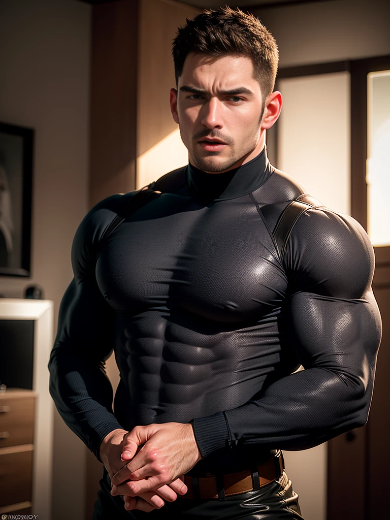 masuter piece、well built、body suit、rubbersuit、lycra、spandex、sole of feet、muscular、macho、male people、short-haired、Fade Cut、Wild、Hot、、Bulge、FULL BODYSHOT、Rugby players、The large、Opening legs、Compression pants、Large bulge、Bulge of the   、Raised bulge