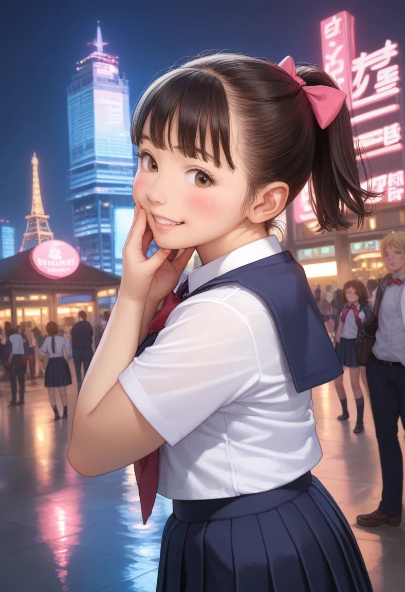 a girl playing and lifting her skirt

(ilustration:1.1),vivid colors,detailed face,playful stance,beautiful clothing,cheerful expressions,cute hairstyle,happy environment,soft lighting,skirt fluttering with movement,fun atmosphere,laughing and giggling

(best quality,highres),ultra-detailed,realistic,portrait,playful lighting,colorful palette,detailed eyes and lips,photorealistic skin,textured clothes,sharp focus