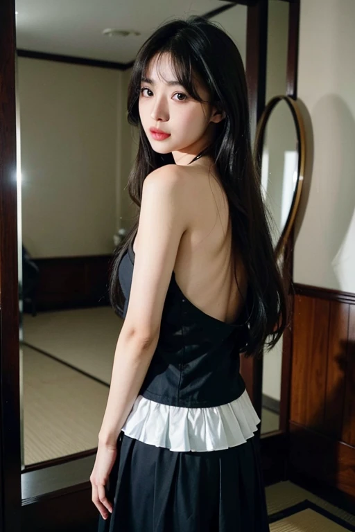 in the hotel room, 25 year's old, sitting on the bed, ((all-fours、insertion、Deep joy、severe pain、Ecstatic eyes:1.2）,(backview:1.5）, despairing,  crying hard, ((beautiful eyes and pant heavily:1.2))、Ecstatic face、Climax expression、Look up、Looking to ceiling、endure hard:1.5)), Clenching teeth、The whole body is shown, Granblue Fantasy of a beautiful lovely sweet cute loli gothic lolita girl twins with frilled lace thighhighs many frills ( lovely sweet loli moe face) cleavage of hugebreasts thighs gothic lolita loli head dress is gothic lolita fashion glowing skin cleavage many frill socks long silver wavy hair blush cheeks cinematic lighting sharp focus bokeh highlight cinematicpostprocessing intricate human hands fingers, （looking at viewer：1.1）