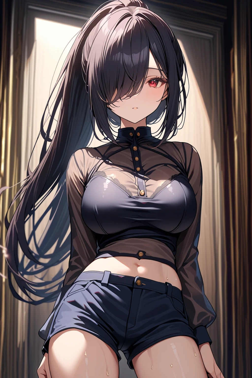 1 , long hair, first work, Asian, Korean, korean, black hair, naughty, hotwife, cucker, ntr, non-tonal, Langerie, sexy, sexy Langerie, busty, lesbian, confrontation