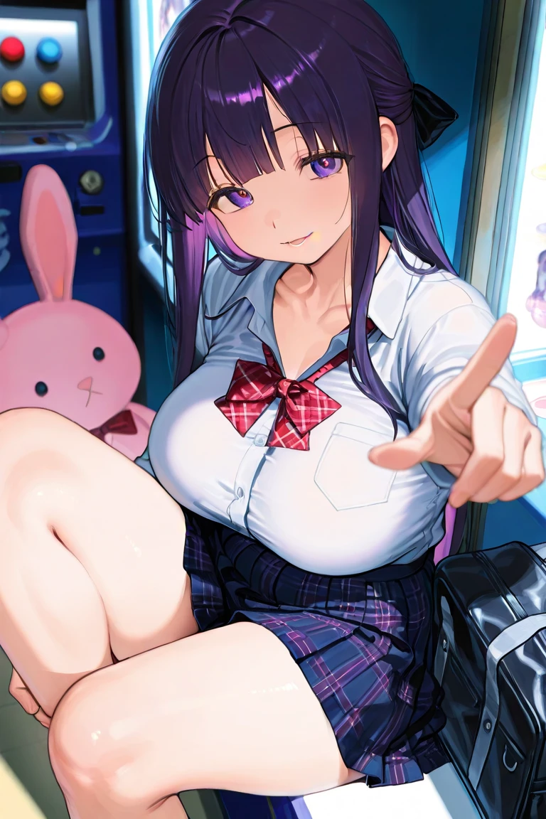 masterpiece, best quality, girl, 10yo, (petite), hair ribbon,
seductive smile, straddling, idol dress, (open clothes), (dress lift), bare flat chest, nipples, (masturbation, dildo in pussy), break, fuzoku, storefront, scenery, night, neon,