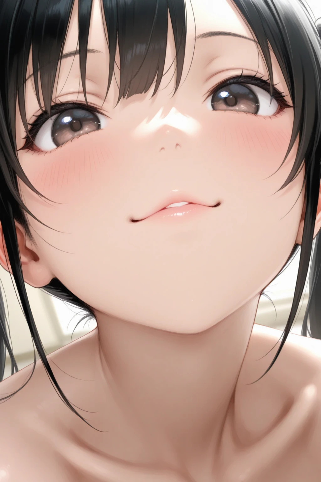 Completely naked,((On all fours, she points her vagina towards the camera.))), ((Close up of the vagina))),(((Perfect vaginal opening))),Anatomically correct, masterpiece, Highest quality, Very detailed, High resolution, ((Ultimate cuteness)), Perfect hands, Perfect Fingers, Excellent anatomy,Futa enjoying sex,Beautiful face in every detail, Sparkling brown eyes,shiny brown short cut hair, A little chubby, Small Ass, Small breasts, One Girl, blush,Embarrassing,Smile of joy