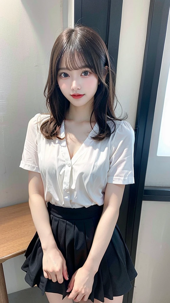 (8K, RAW Photos:1.2)Detailed face and eyes,最high quality, Ultra-high resolution, Very detailed ,Intricate details ,Tabletop ,pretty girl , Soft cinematic light, Hyper Detail,Sharp focus, high quality, outside,Dress shirt,See-through clothing,Camel Toe,Blonde, Bobcut