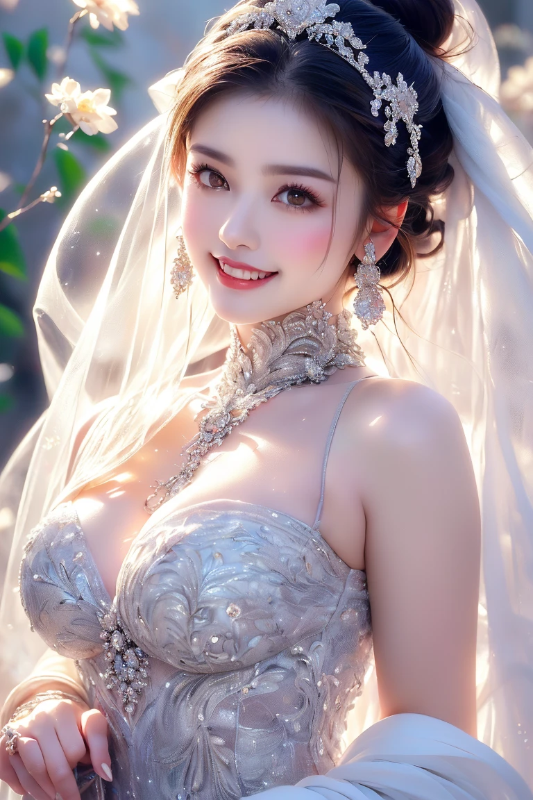 Realistic lighting, Top Quority, 8K resolution, (masterpiece: 1.3), (Clear focus: 1.2), 1 Asian girl, beautiful face, smooth white skin, big double eyelids, light makeup Sexy expressions, Perfect anatomy of the body, (perfect body: 1.6), (big chest 1.7), long black hair, (best breasts: 1.8), magia, sexy evening dress, sexy, exterior, (date: 1.1), 1080p, hyper HD, textured, super detailed, best quality, high detail, highest quality.