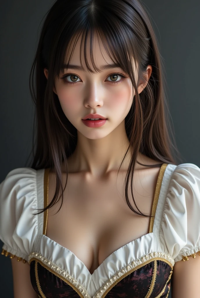 View your audience,high school girl,Leaning forward,(Random cute clothes),(Random animation pose),(Thin type),(Large Breasts),(Random hairstyle),(Best image quality, (8K), Ultra-realistic, 最high quality, high quality, High resolution, high qualityの質感, Attention to detail, Beautiful details, Fine details, Extremely detailed CG, Detailed Texture, Realistic facial expressions, masterpiece, in front)、Summer Dresses