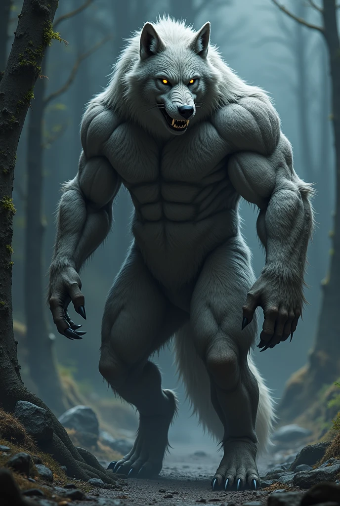 Werewolf, muscular, big dick