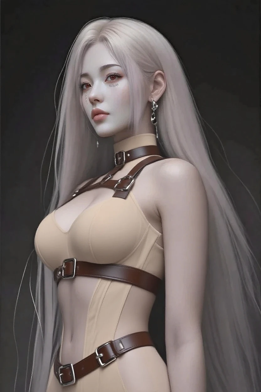masterpiece, (Highest quality, Very detailed:1.4), (Ultra-high resolution:1.4),(Long silver hair, Spanish Curly Hair), (Sharp focus:1.3), (Very detailed:1.3), masterpiece, Highest quality, One girl, alone, (Body painting:1.4), Street wall background, View your viewers, (F cup saggy breasts), photography lighting, model, Fair skin, painting on Fair skin, Large area Body painting, Flame costume themed Body painting, ((Chest painted:1.2)),Detailed nipples