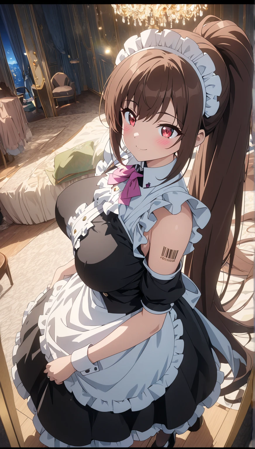 Maid cat ears cute wand shy