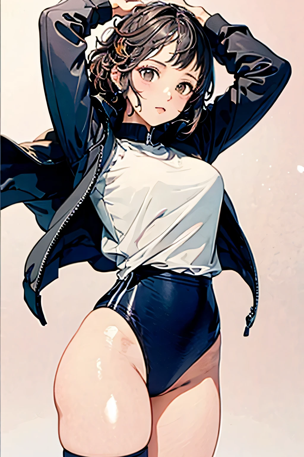 blue hair, yellow eyes, yellow eyelashes, Beautiful Girls in Anime ,clean small surfaces, (magazine cover:1), ((From before:1.2))、((Emphasis on lips)), (Lots of stickers:1.5), 1 cute girl, highest quality、ウルトラ - High resolution、High resolution、Detailed CG、8k unit wallpaper、17 years old、fine and beautiful eyes, (((Different types of colorful super shiny latex swimsuits)))、(shiny body,:1.5)、((bikini top, bikini bottom long socks、tech sneakers))、big breasts、blush, full of embarrassment、(Ahegao:1.5), (stick out tongue), ((portrait)), (sitting flat)
