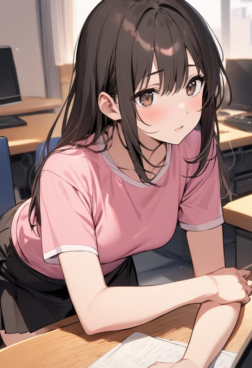 (looking at viewer:1.5)Upper Body, Shooting from below、all fours,
Realistic, real person, (pale skin: 1.2), RAW photo, photorealistic, shiny skin, shiny hair、
(A 25-year-old woman with medium-length hair and bangs) and (wavy hair) and (brown hair) and (orange eyes),
(White turtleneck long sleeve:1.5)
blush,frown,The background is the living room at night