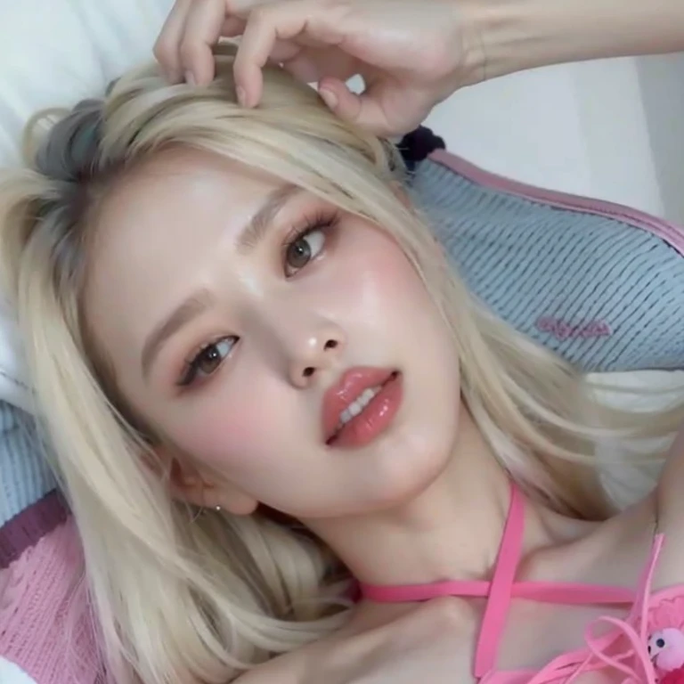 Blonde woman in pink bikini posing for a photo, Anna Nikonova, AKA New Milky, Yelena Belova, long blonde hair and big eyes, Instagram Templates, with long blonde hair, Angela Blanca, long blonde hair and big eyes, blonde girl, beautiful blonde girl, 19 year old girl, 2~4 year old female model, 18 years