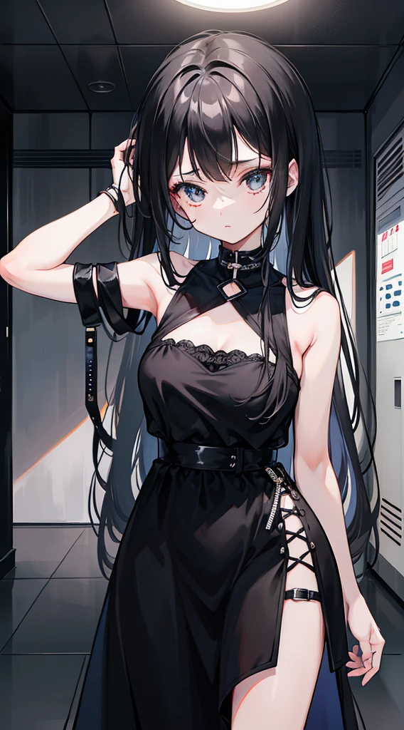 最high quality、best image quality、masterpiece、teenage girl((20-year-old、 By becoming、vest bust、medium bust,wide open breast tea、black eye, black hair、long hair、thin,highest valley、black suit、walk、black short skirt,chest、Eyeshadow Makeup、have a carry bag、back view、turn around、black long furr wolf tail、black extra large wolf pointint ears )),high quality、beautiful art、background((airport、limousine))、debris flies、Depth of written boundary、movie、visual art、perfect art、8K,genuine、