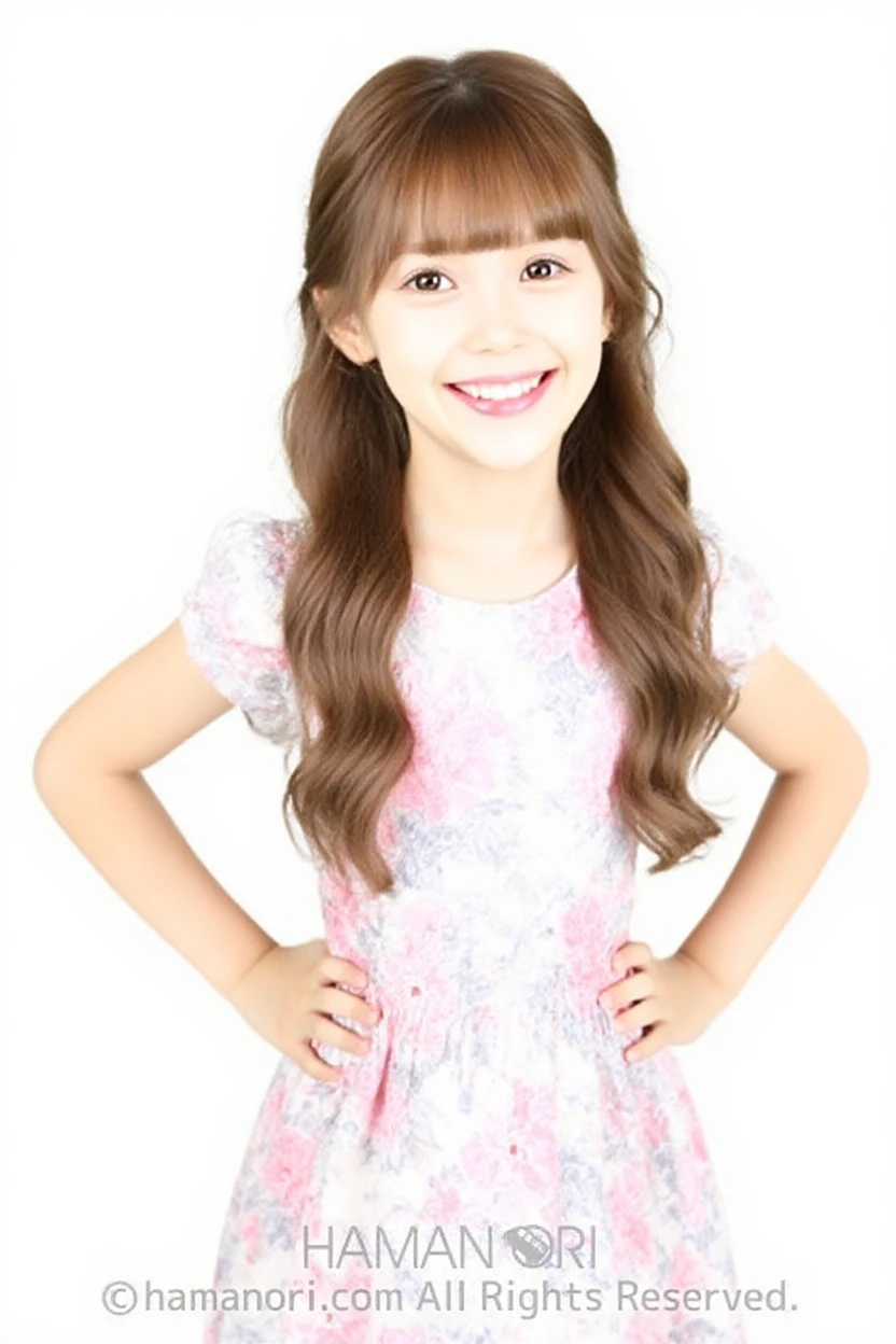 Children 10 years old、1 Beautiful girl、So cute、White T-shirt