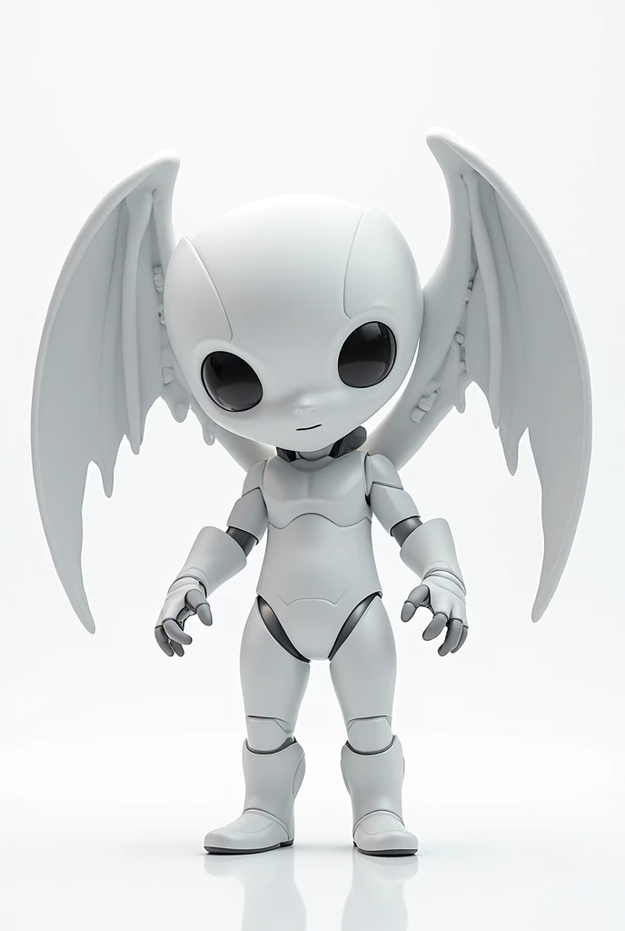 kemono, shota, this person is white rubber bat, in furry art style, one white rubbery one dick, sleek, slender, NSFW, masterpiece, drone, no eyes, no pupils, no mouth, white of his eyes as same body color, all body is white, head is white, white background, orgasm, wings, muzzle