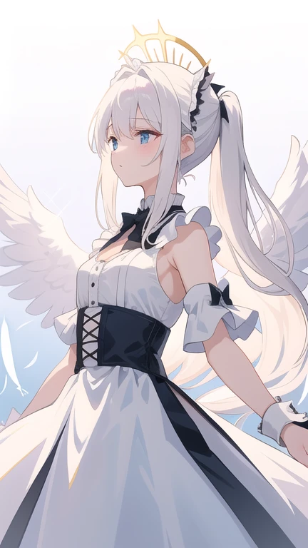 Tsundere 18 year old girl, beautiful and delicate eyes, beautiful lips, very detailed 눈과 얼굴, long eyelashes, 1girl, white cat ears, foot long bag, Front view, Red-eye, (top quality, 4K, 8K, high resolution, masterpiece:1.2), very detailed, (realistic인, realistic인, realistic인, realistic인, realistic: 1.37), very large breasts, elegant, fantasy, white background, black panties , I can see my armpits, brassiere