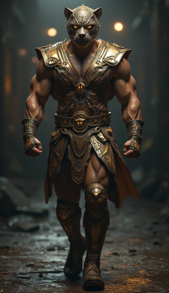 handsome muscular man sucking cock , beard, naked,  holding jeweled gunmetal mace, tilt-shift, few pieces of gold armor, unfocused diorama forest in the background, texture, intricately detailed, theatrical lighting, amazing, highly detailed, sharp focus, trending, field of view, action pose, figurine